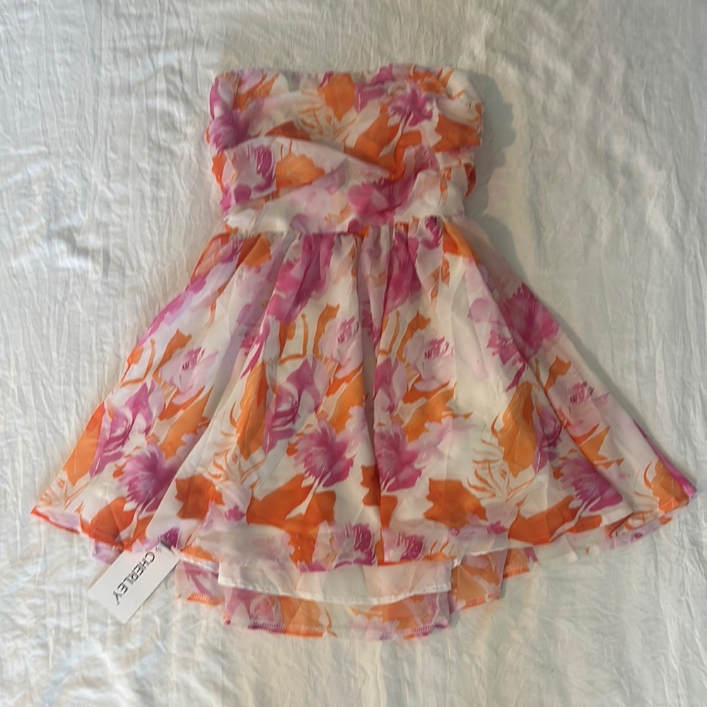 Cherley women’s pink and orange floral dress